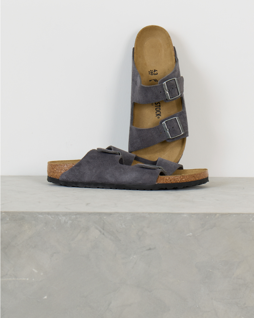 Arizona Big Buckle Suede Grey