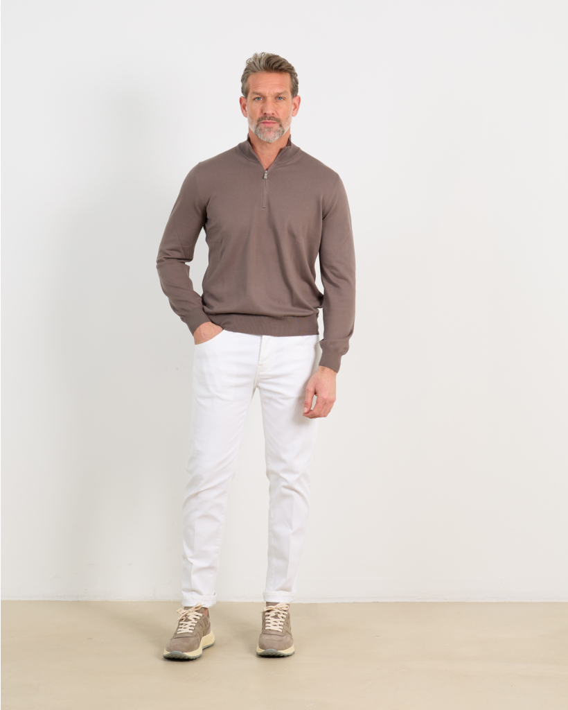 Brown Zipper Pullover