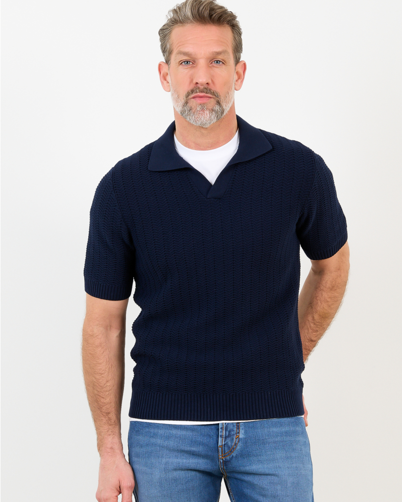 Knitwear Polo Navy
