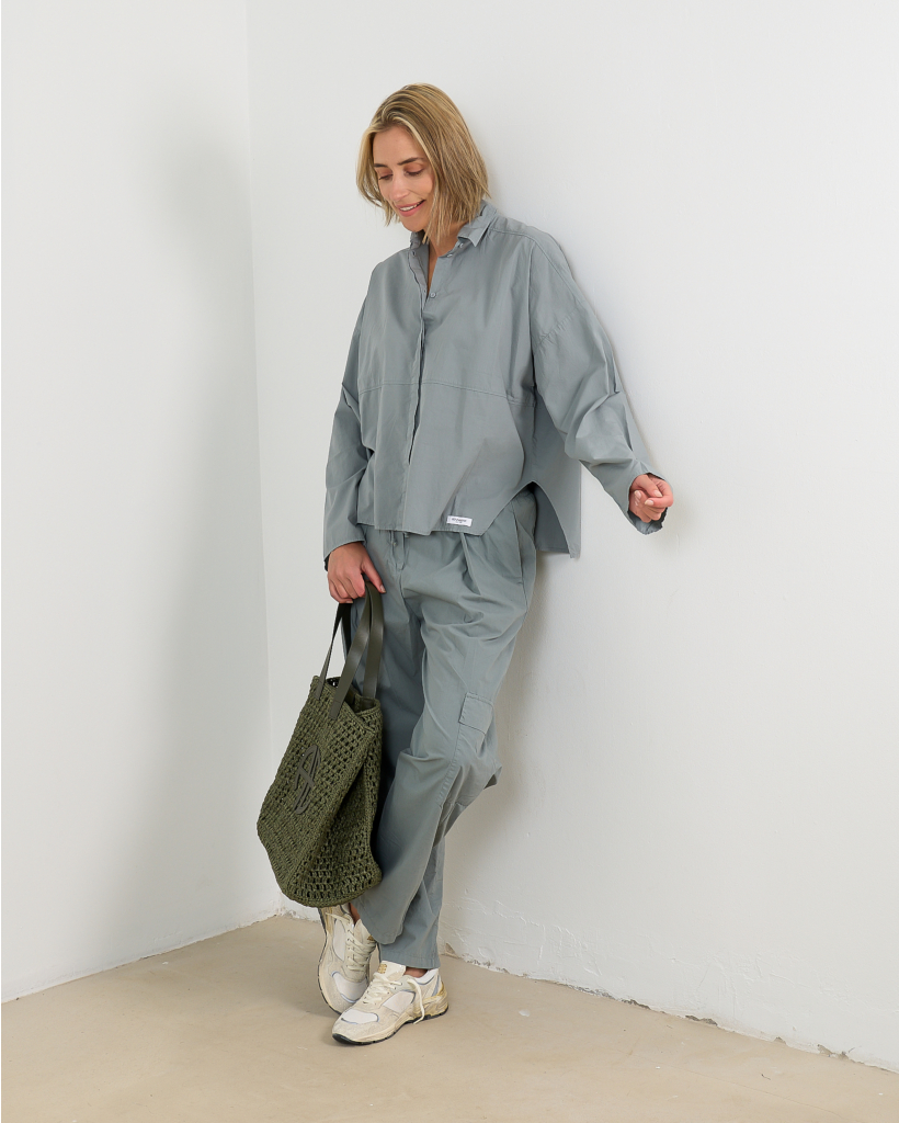 Cotton Trousers Monument Grey