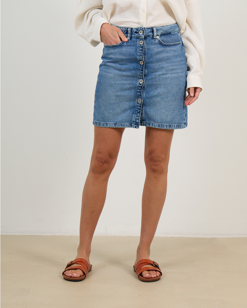 Afson Denim Mini Skirt
