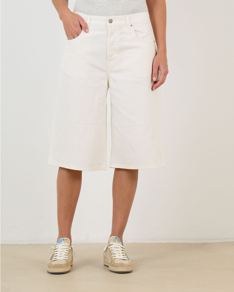 Becky Off-White Denim Shorts