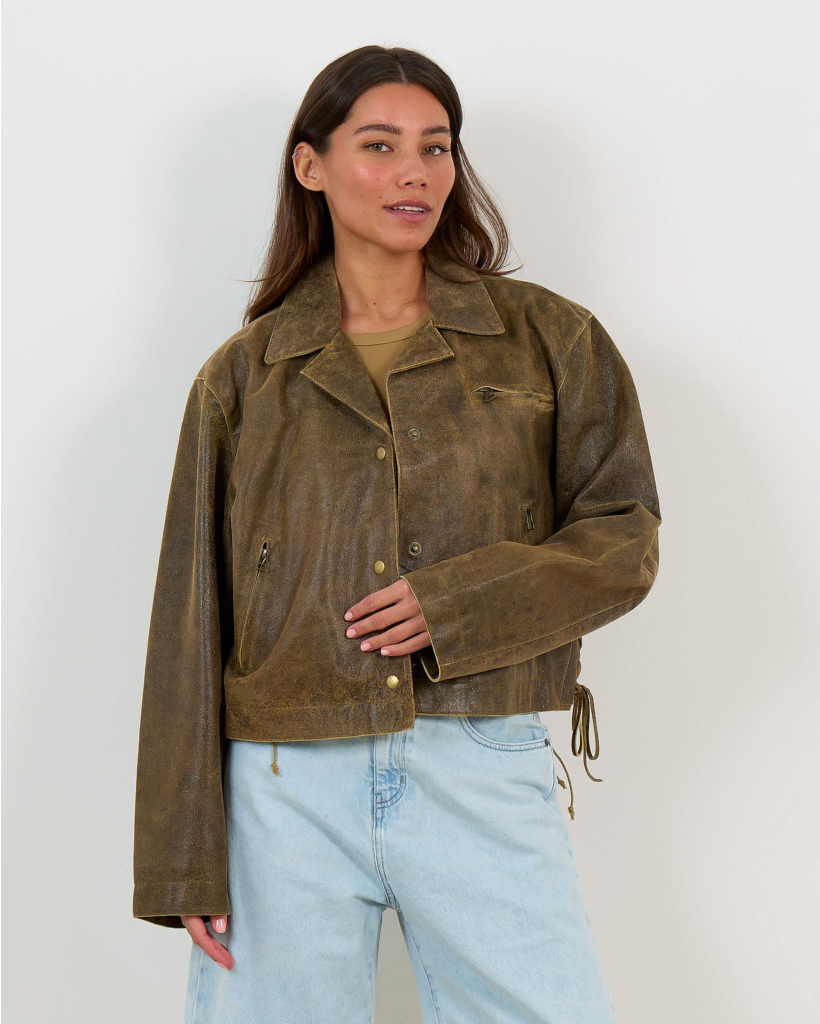 Fallon Suede Blazer Cognac