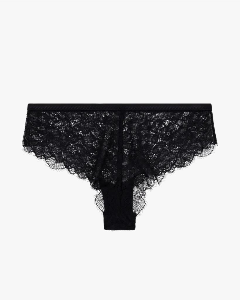 Gloria Brazilian lace thong Black
