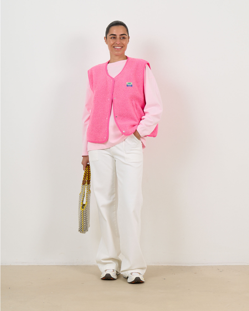 Gixy Oversized Long-Sleeve Cotton Candy