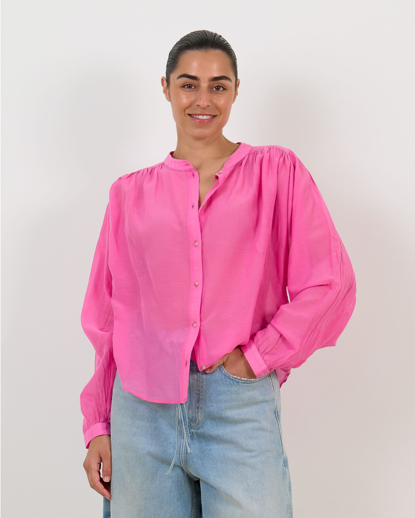 Gladis Cotton-Silk Blouse Bloom