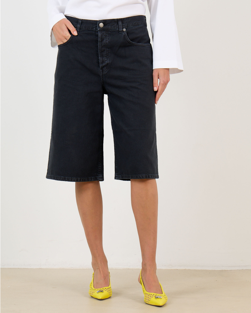 Becky Denim Shorts Black