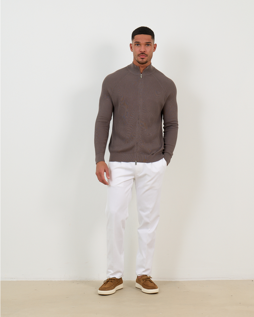 Paul Open Cardigan Taupe