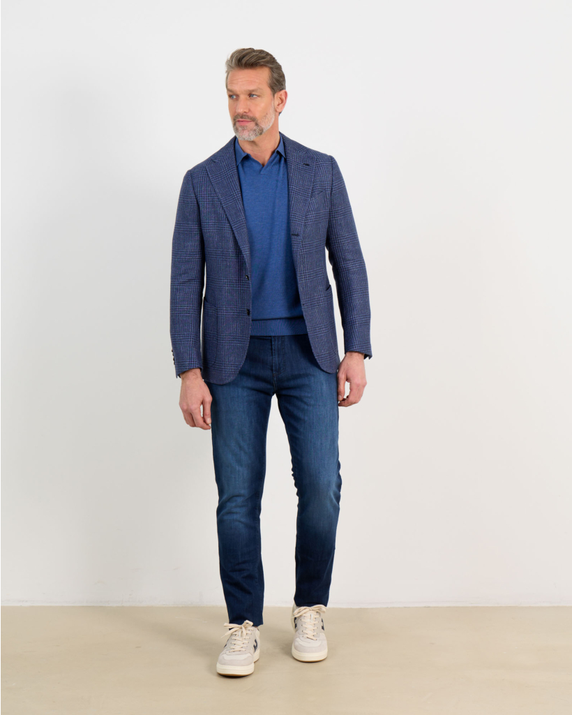 Silk Polo Ink Blue