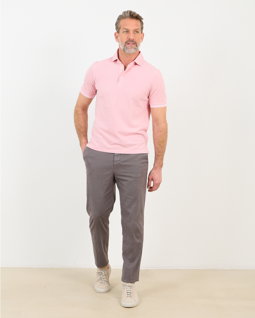 Pique Polo Shirt Pink