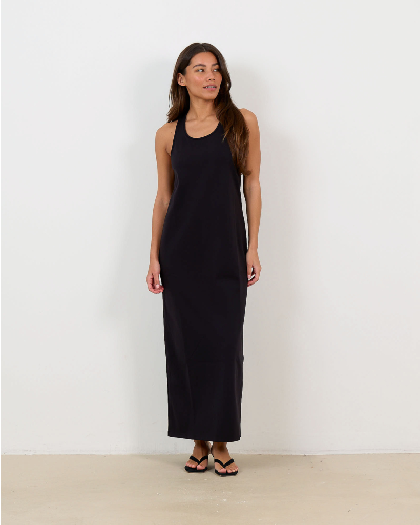 Sleeveless Midi Dress Black