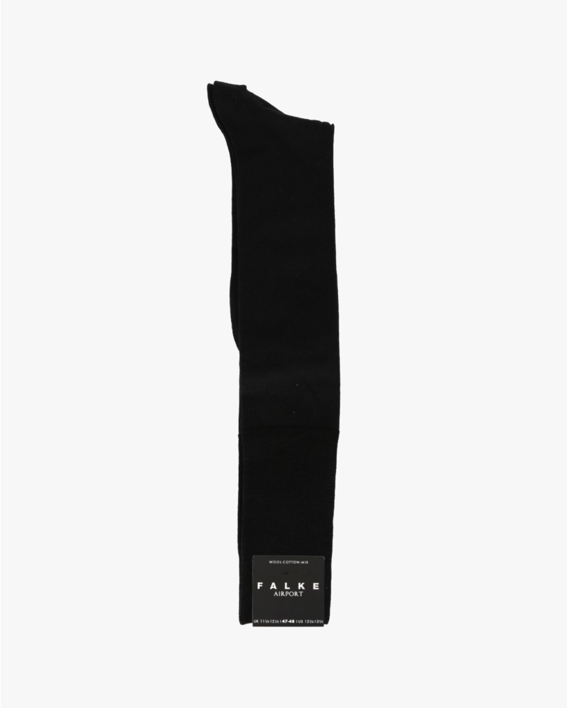 Airport Black Knee-High Socks
