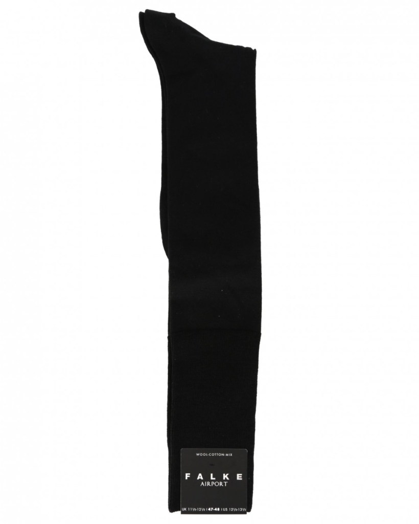 Airport Black Knee-High Socks