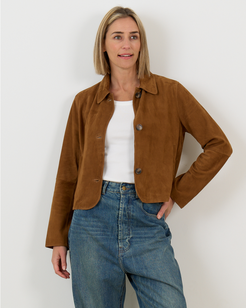 Rocky Blazer Suede Cinnamon