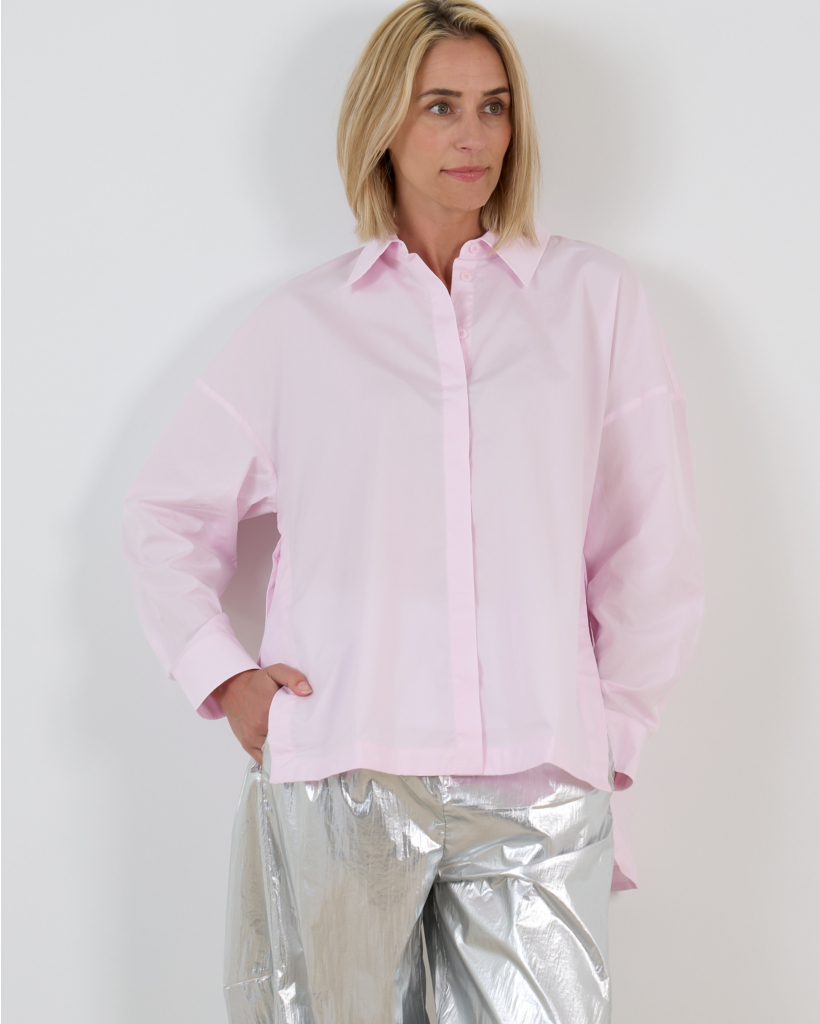 Gabe Overshirt Blouse Pink