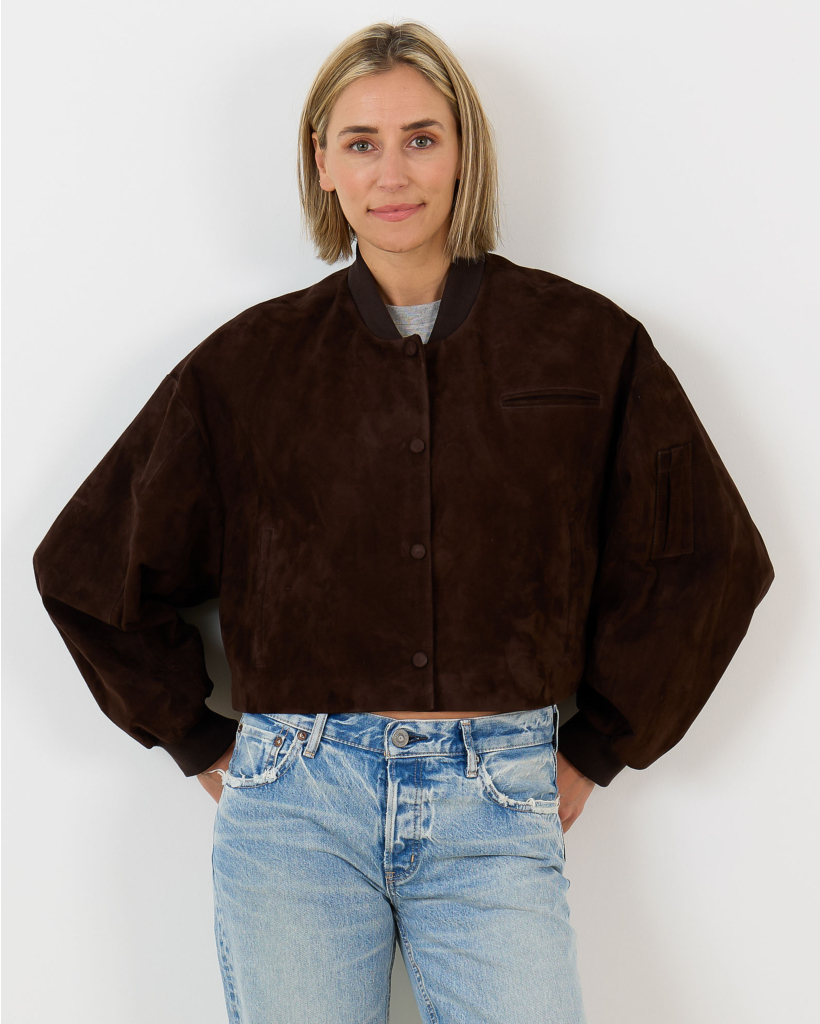 Viktorya Brown Suede Jacket