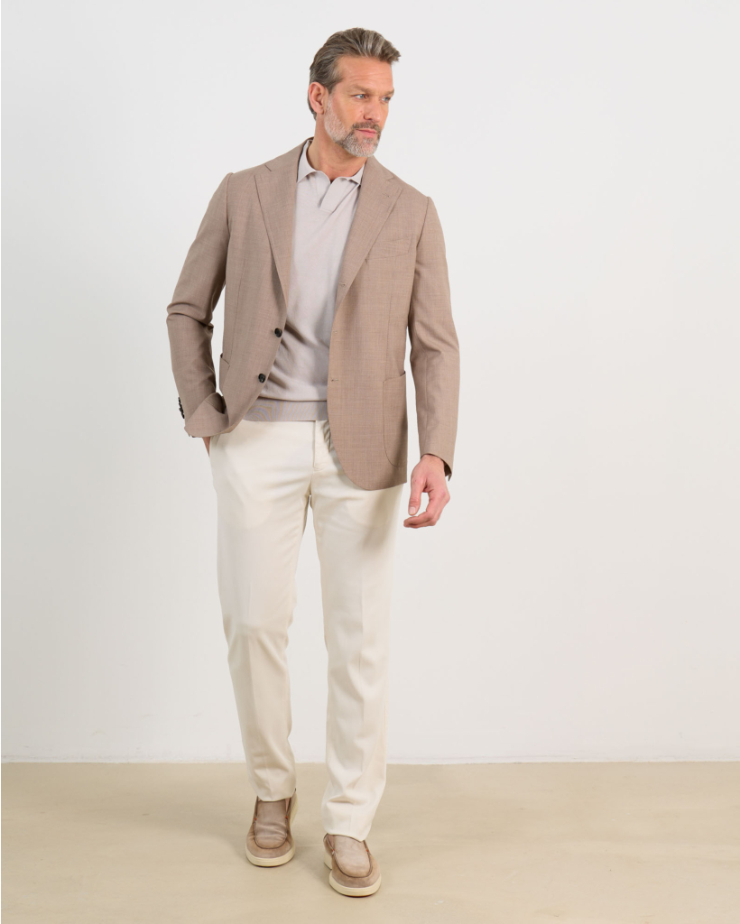 Casual trousers with slash pocket 16 vanilla