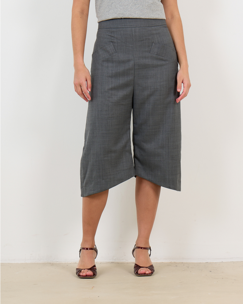 Grey Tailored Shorts