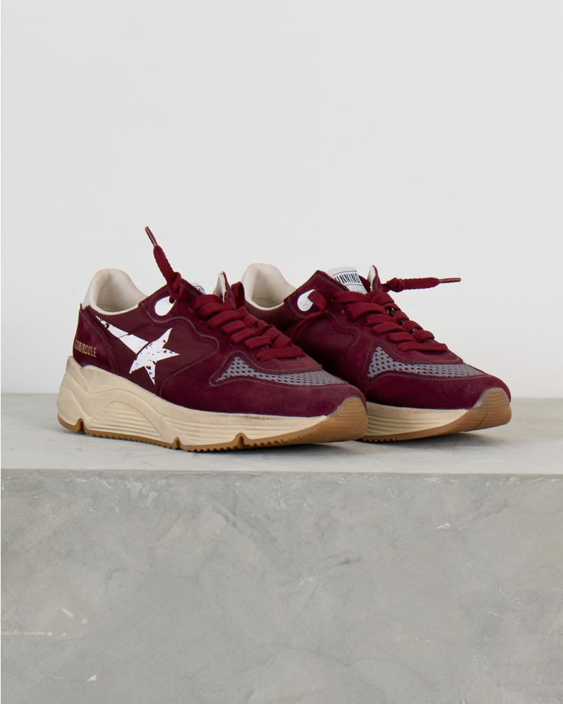 Running Sole Sneakers Burgundy