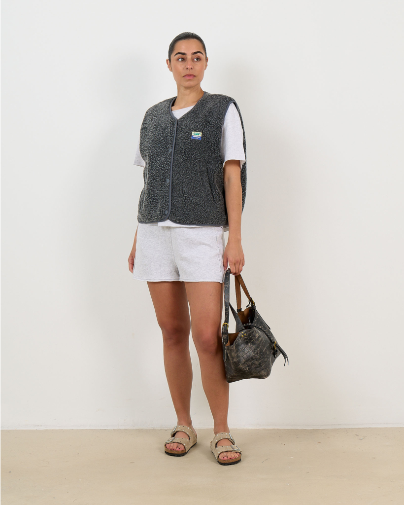 Hoktown Sleeveless Teddy Vest Grey