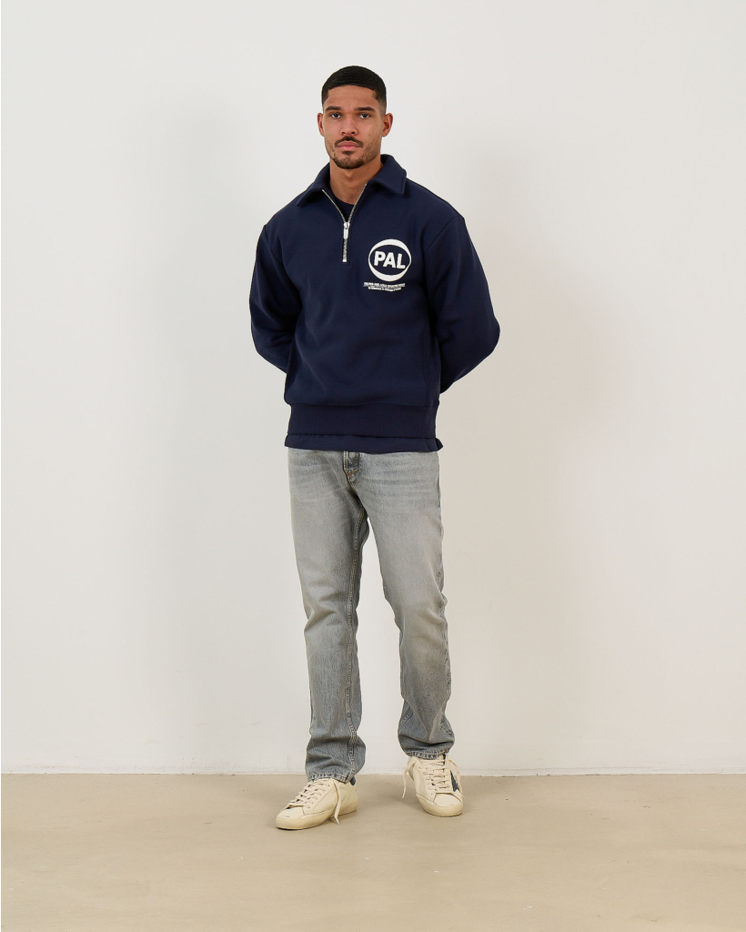 Pre-Game Half-Zip Sweater in Navy