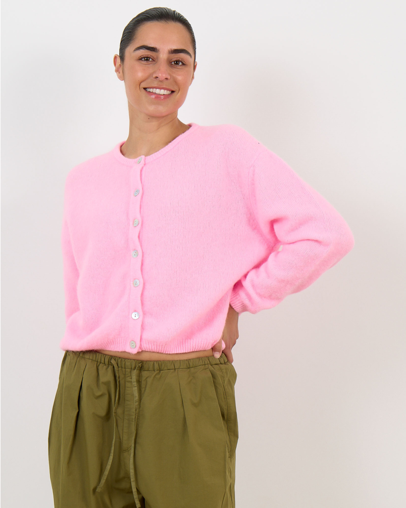 Vitow Alpaca-Mix Cardigan Pink