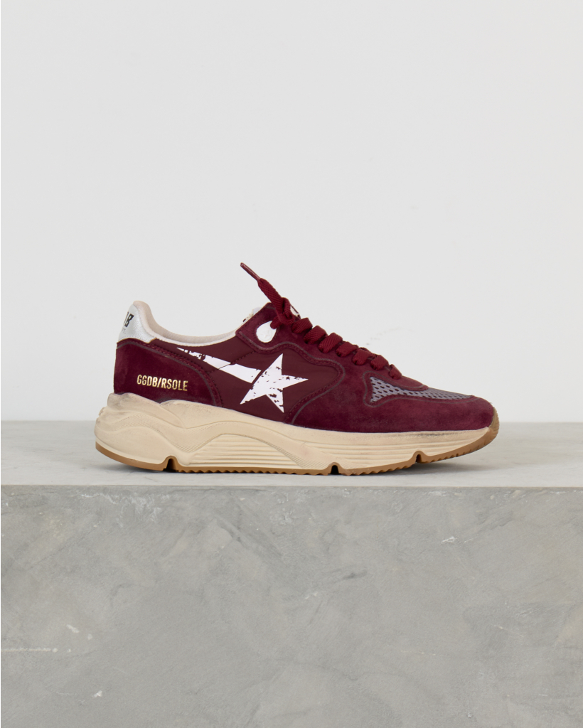 Running Sole Sneakers Burgundy