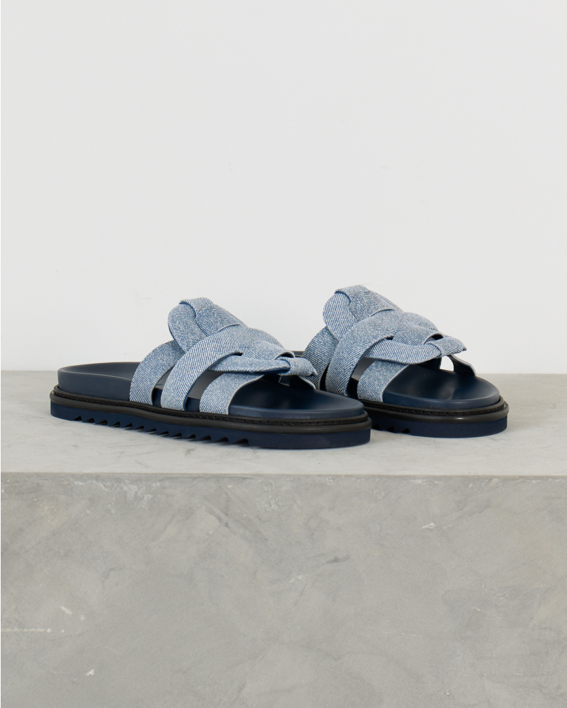 Emilia 64 Slipper Navy Denim