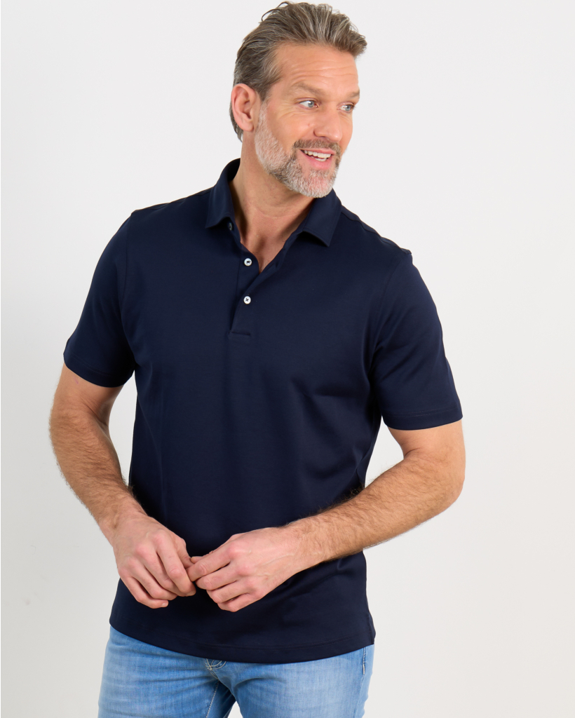 KM 598 navy polo shirt
