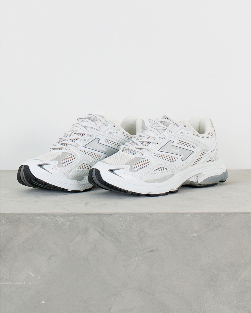 Elite Sneakers White Silver