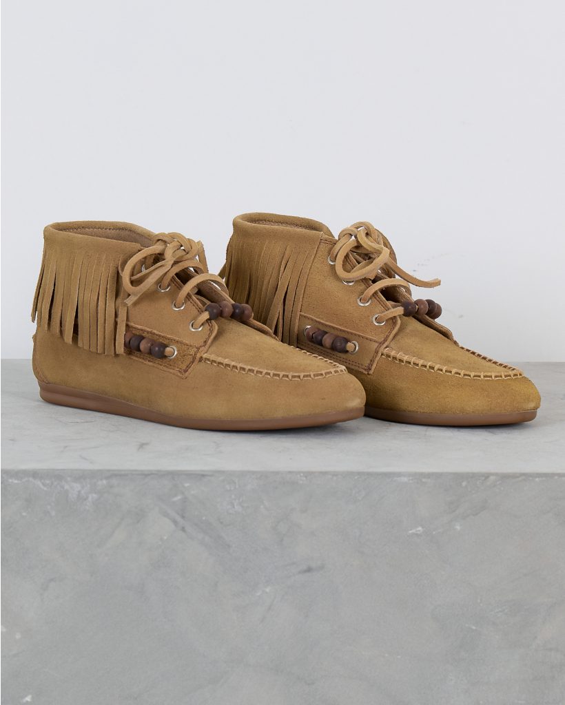 Native High Loafer with Beads, Tan