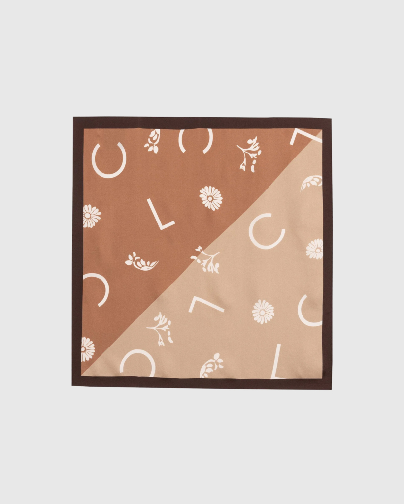 Silk Scarf with Print