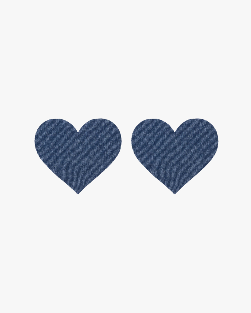Closed x Love Stories - Blue Heart-Shaped Nipple Covers