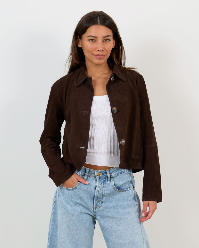 Rocky Suede Blazer Coffee