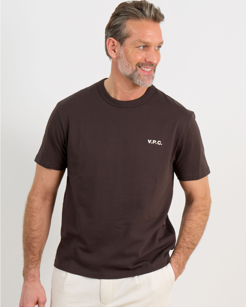 TCA short-sleeved T-shirt BROWN/ECRU