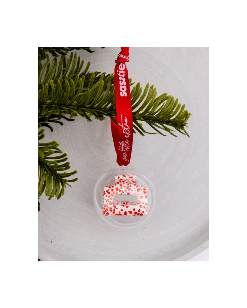 Christmas Hair Clip - Lib Cherry Dott