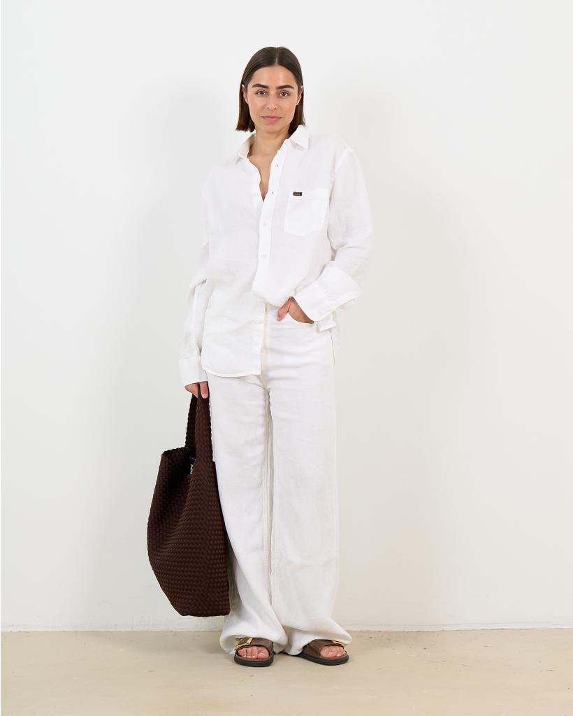 Lucas White Linen Blouse