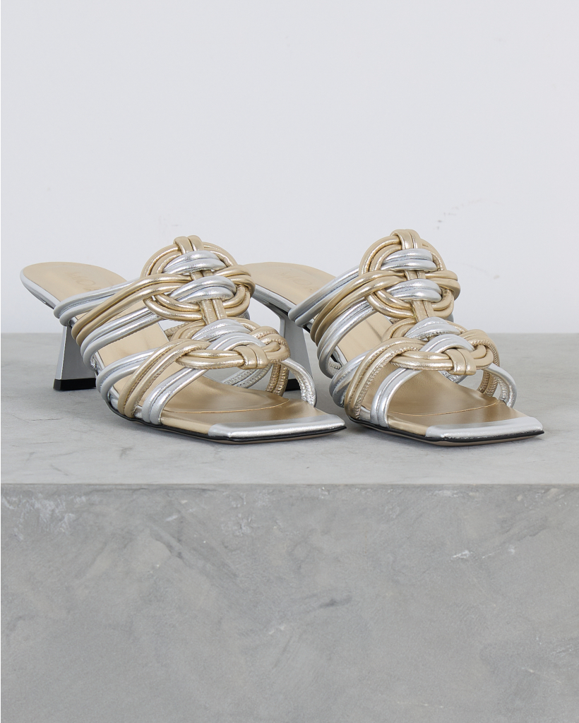 Anise 05 Heel Silver and Gold