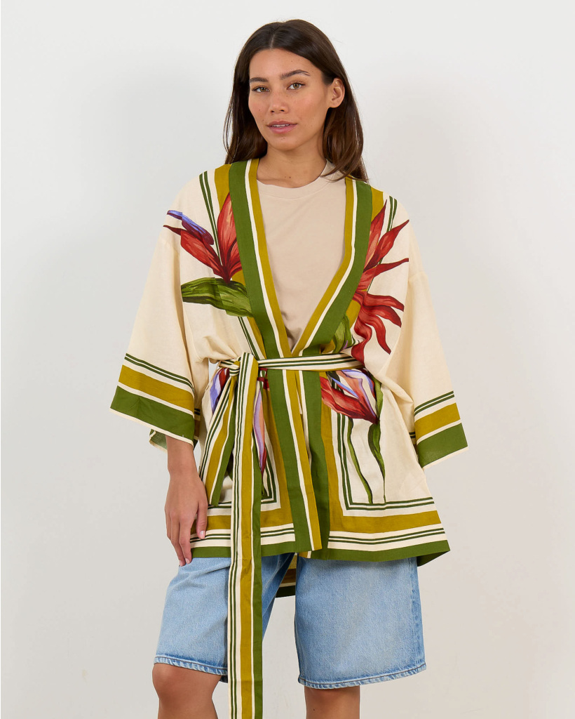 Strilitzia Light Blush Kimono Pink