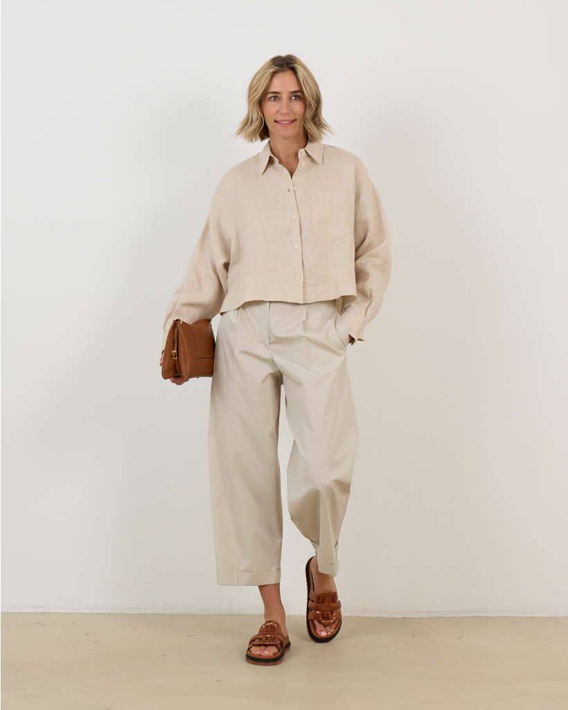 Regular Fit Beige Trousers