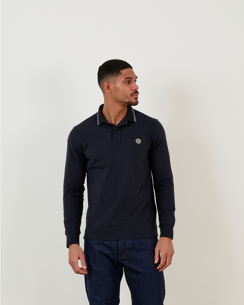 2200012 Long Sleeve Polo Navy Blue