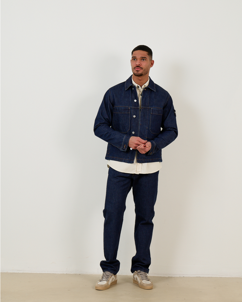 4100006 Denim Jacket Long Sleeve Blue Rinse