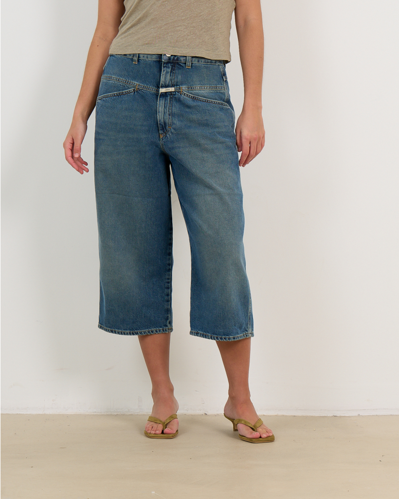 Baggy Jean Shorts Dark Blue