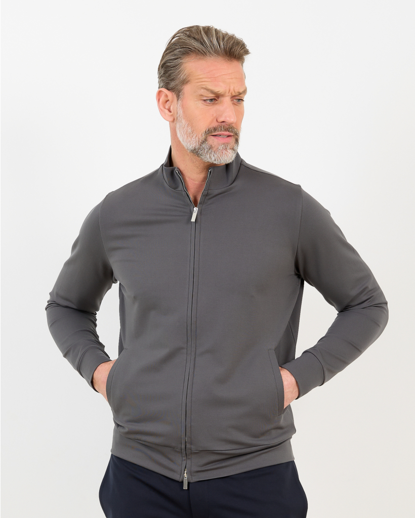 Joseph Zip-Up Vest - Anthracite