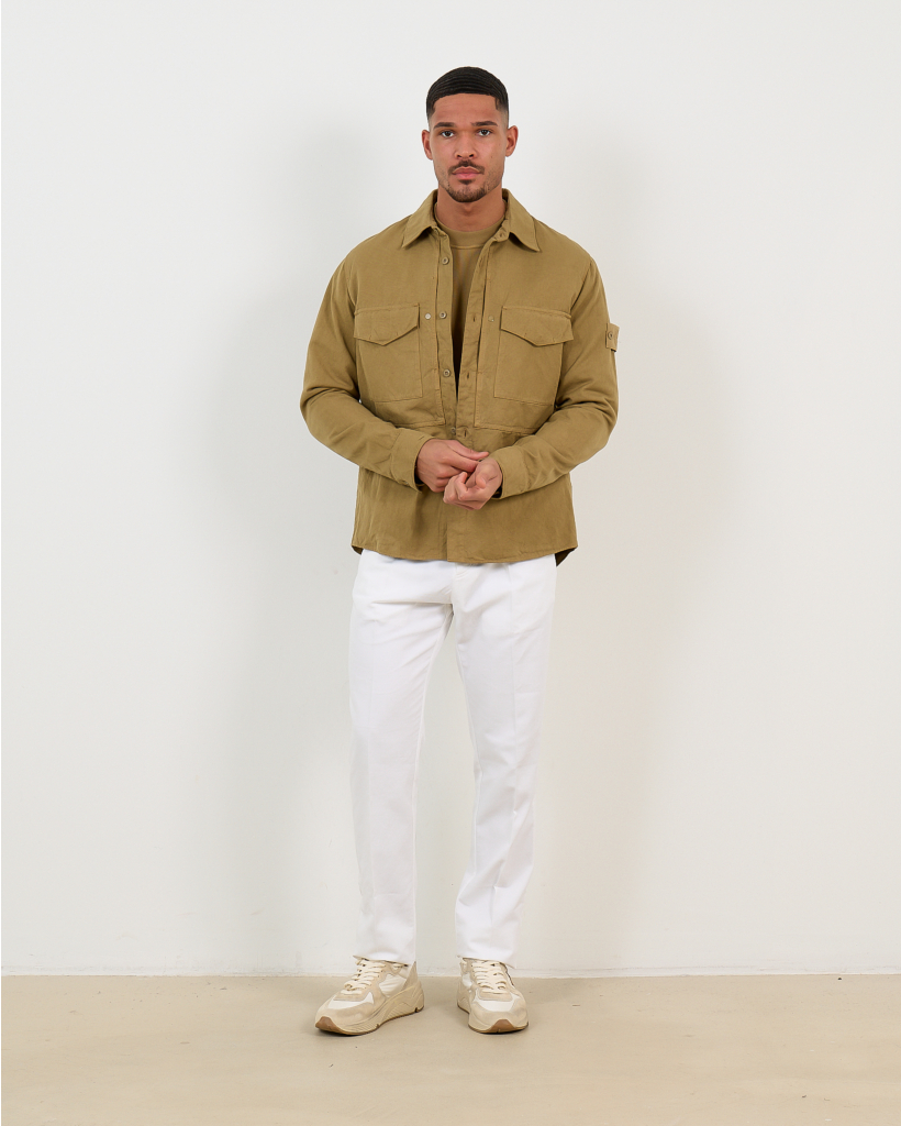 1200012 Ghost Linen Cotton Jacket Beige