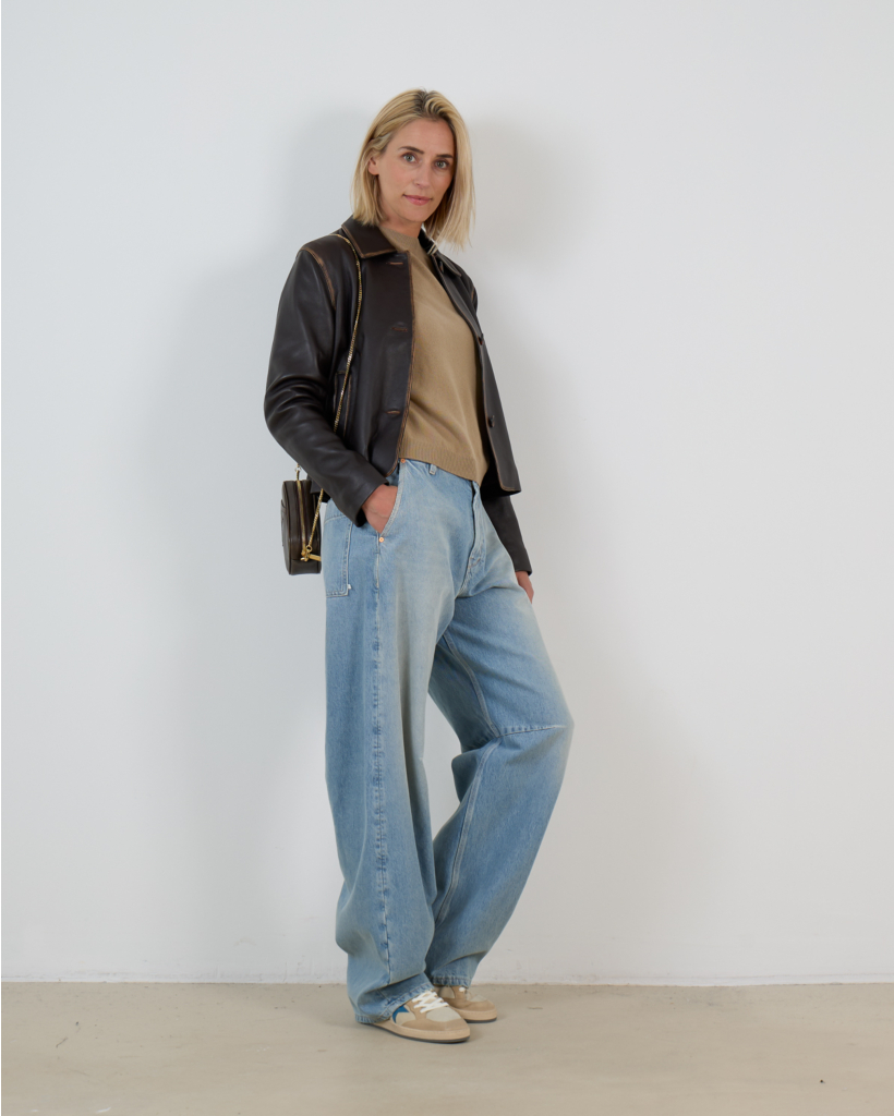 Rocky Vintage Blazer Leer Donker Bruin 