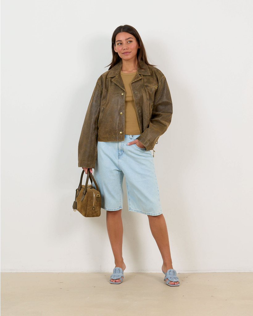 Camille Denim Shorts Mowroy Bright