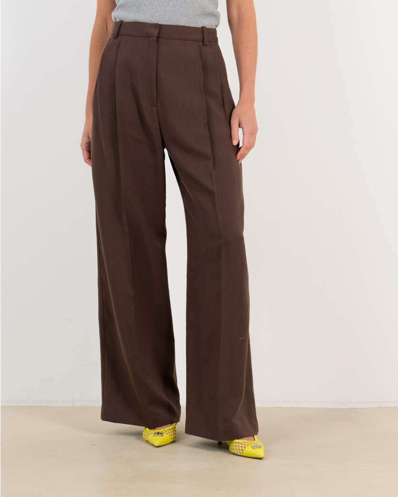 Helis Regular Fit Trousers Dark Brown