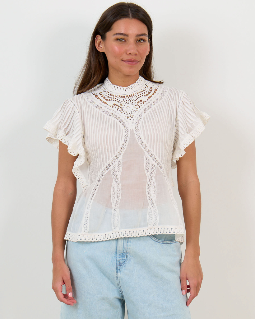 Organic Cotton Blouse Off White