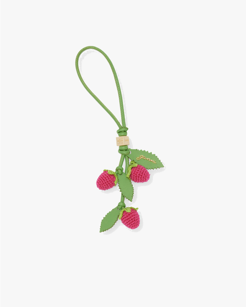 Bag handle with Raspberry Crochet